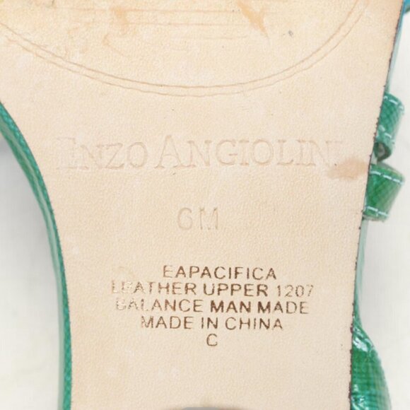 Enzo Angiolini Earutle Turquoise & Green Heels Strappy with Box - Picture 4 of 4